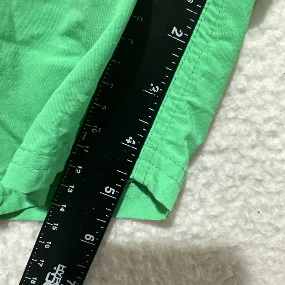NIKE Swim Shorts Trunks Men's Size M Green Brief-Lined Drawstring Pockets‎ Logo